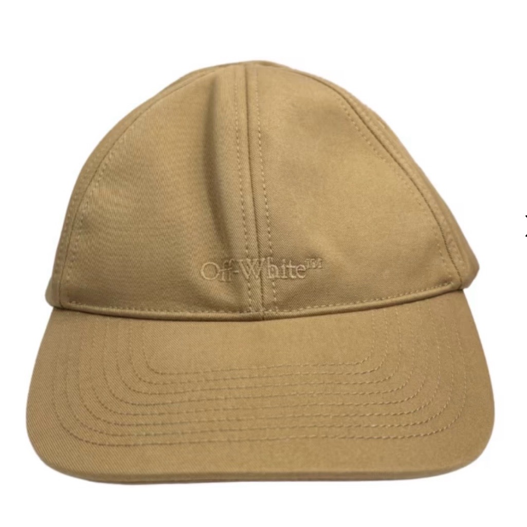 OffWhite Beige Logo Baseball Cap